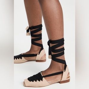 Souliers Martinez lace up flats